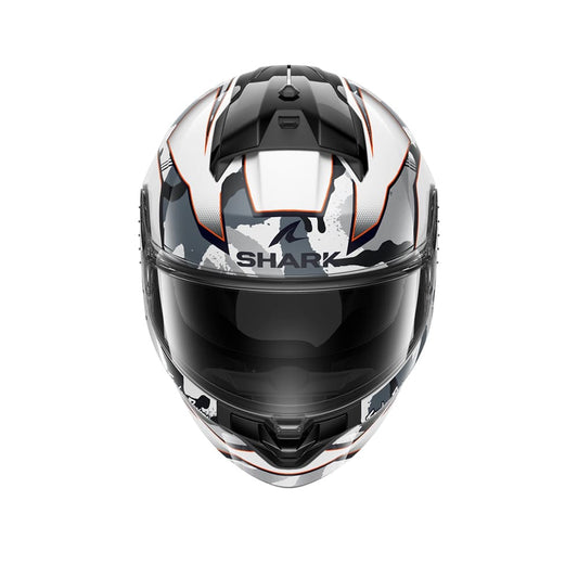 SHARK RIDILL 2 MATRIX Camo Moto Integrali Caschi Bianco Argento Rosso