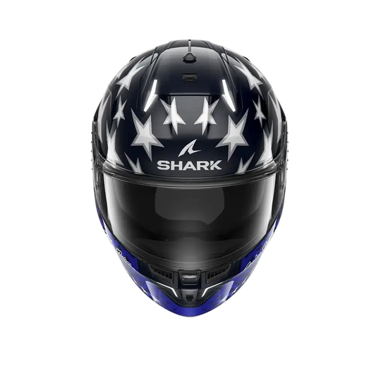 SHARK SKWAL I3 BANDIERA USA Moto Caschi Blu Rosso Bianco 