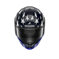 SHARK SKWAL I3 BANDIERA USA Moto Caschi Blu Rosso Bianco 