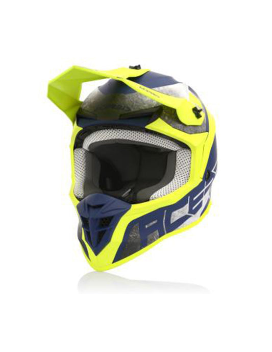ACERBIS - CASCO LINEAR GIALLO/BLUE - SECURTEX MOTOR S.L (t/a MaximoMoto)