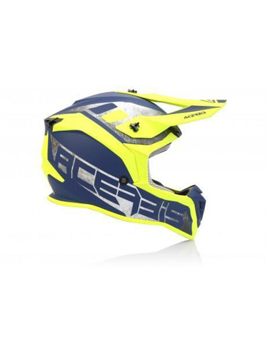 ACERBIS - CASCO LINEAR GIALLO/BLUE - SECURTEX MOTOR S.L (t/a MaximoMoto)