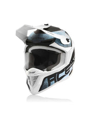 ACERBIS - CASCO LINEAR BIANCO/AZZURRO - SECURTEX MOTOR S.L (t/a MaximoMoto)