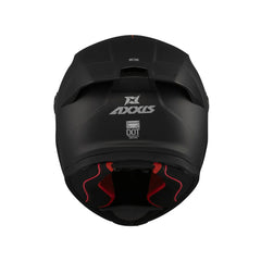 AXXIS FF132 FENIX SOLID A1 CASCO DE MOTO NEGRO MATE 
