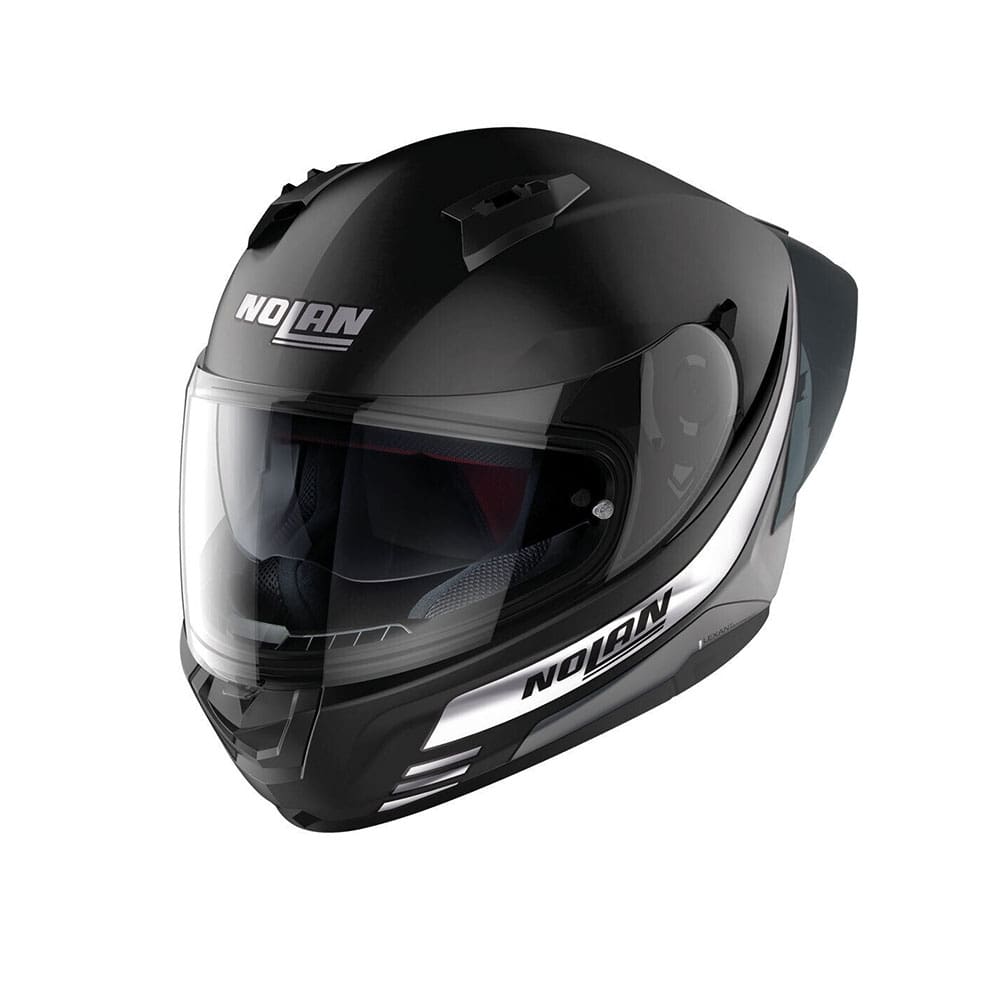 NOLAN N60-6 SPORT OUTSET 020 MOTO Integrali Caschi Nero Bianco