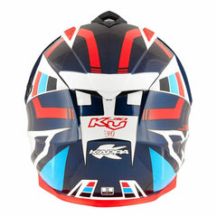 KAPPA KV30 EVO Moto Integrali Avventura Caschi Bianco Blu Rosso