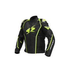 SPYKE Aragon Gt Dry Techno Uomo Moto Giacca Nero Fluo Giallo 