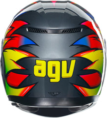 AGV K3 BIRDY 2.0 Moto Integrali Caschi Grigio Giallo Rosso
