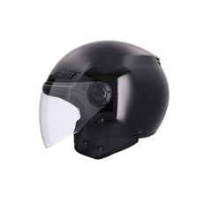 SHIRO SH-62 KYOTO Moto Jet Caschi Opaco Nero 