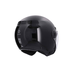 SHIRO SH-62 KYOTO Moto Jet Caschi Opaco Nero 