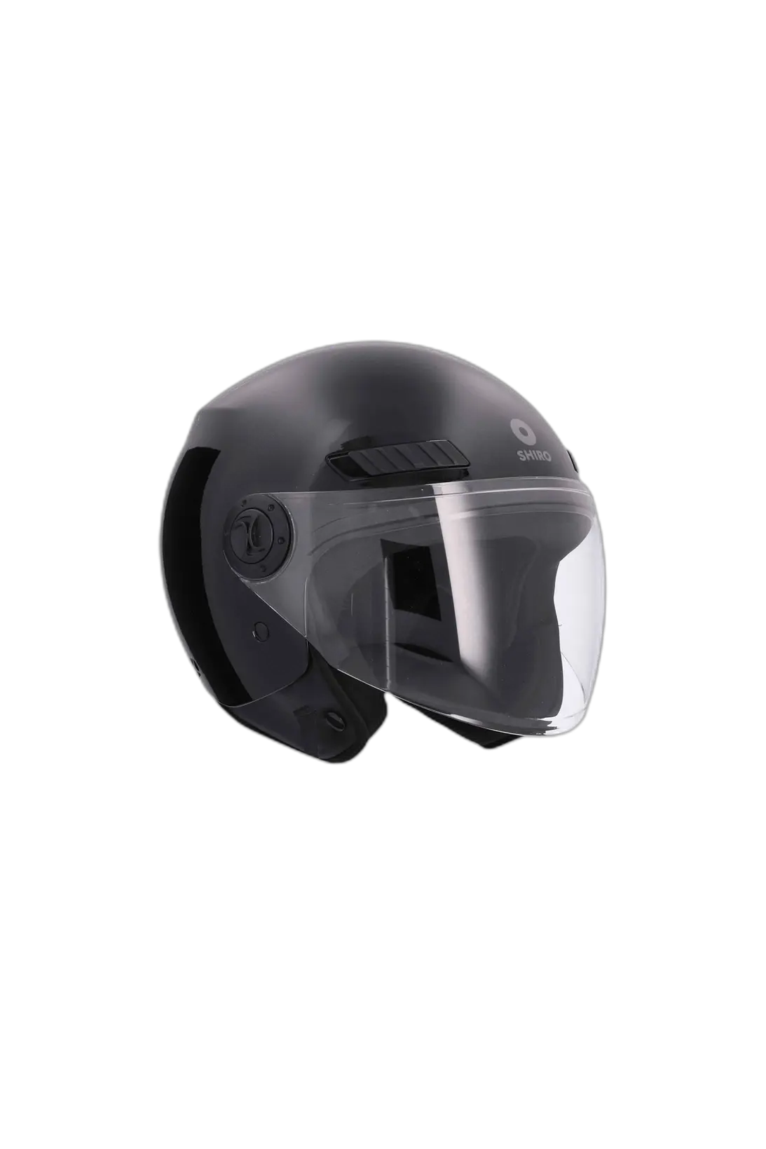 SHIRO SH-62 KYOTO Moto Jet Caschi Opaco Nero 