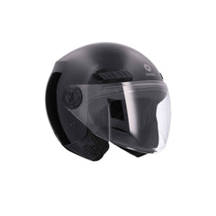 SHIRO SH-62 KYOTO Moto Jet Caschi Opaco Nero 