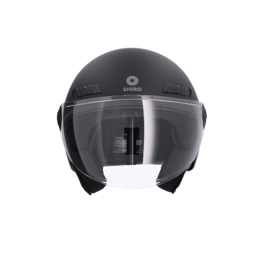 SHIRO Helmets SH-62 KIOTO CASCHI MONOCROMO NERO OPACO – Yamoto.it