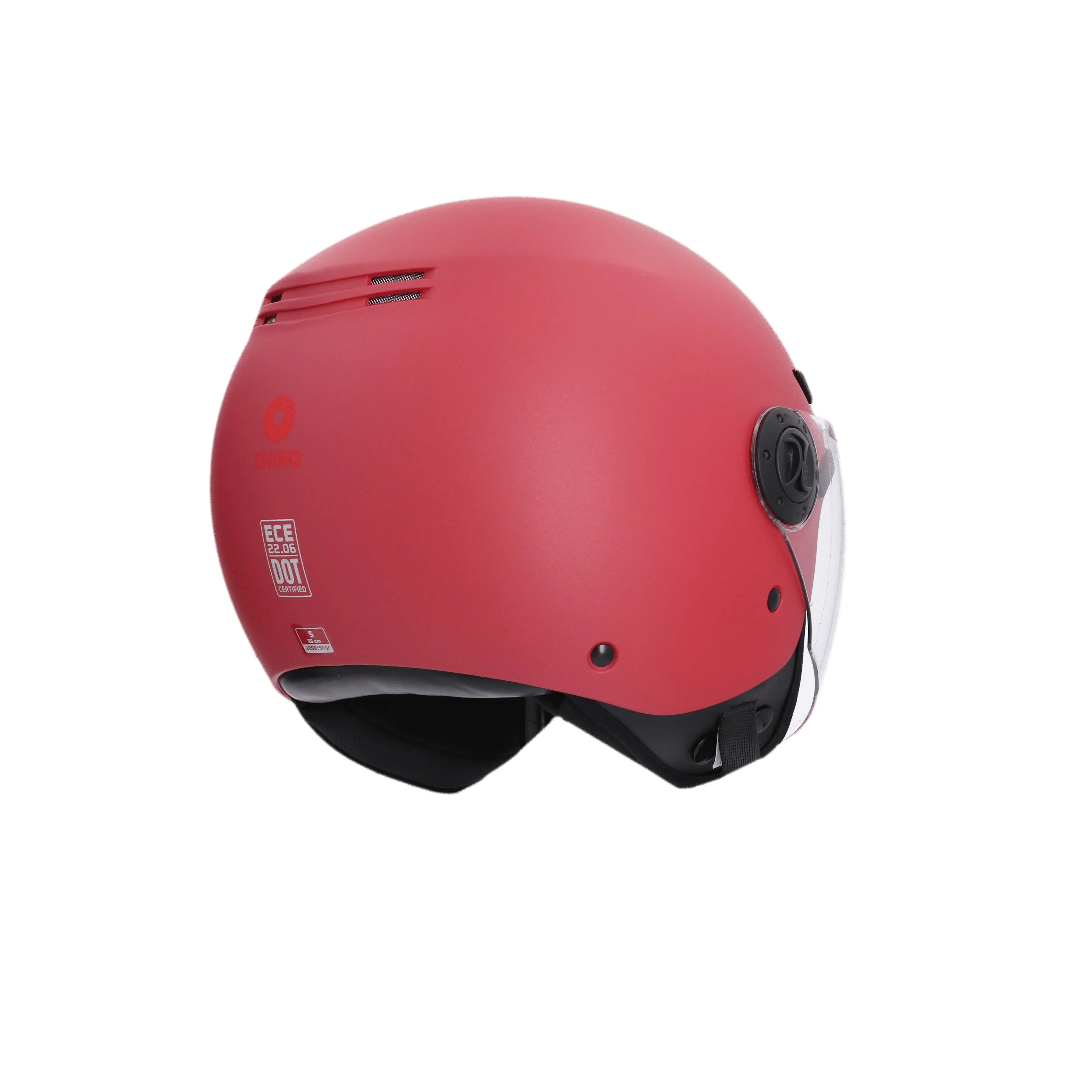 SHIRO CASCO SH-62 KIOTO MONOCOLOR ROJO MATE