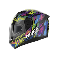 NOLAN N60-6 BARRIO 068 Moto Integrali Caschi Nero Giallo Viola Blu Rosa 