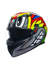 AGV K3 BIRDY 2.0 Moto Integrali Caschi Grigio Giallo Rosso