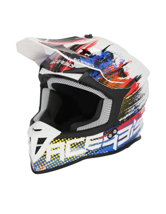 ACERBIS - CASCO LINEAR 2206 BIANCO/BLU/ROSSO - SECURTEX MOTOR S.L (t/a MaximoMoto)