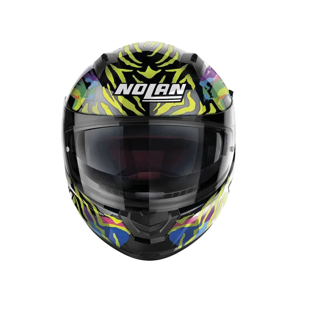 NOLAN N60-6 BARRIO 068 Moto Integrali Caschi Nero Giallo Viola Blu Rosa 