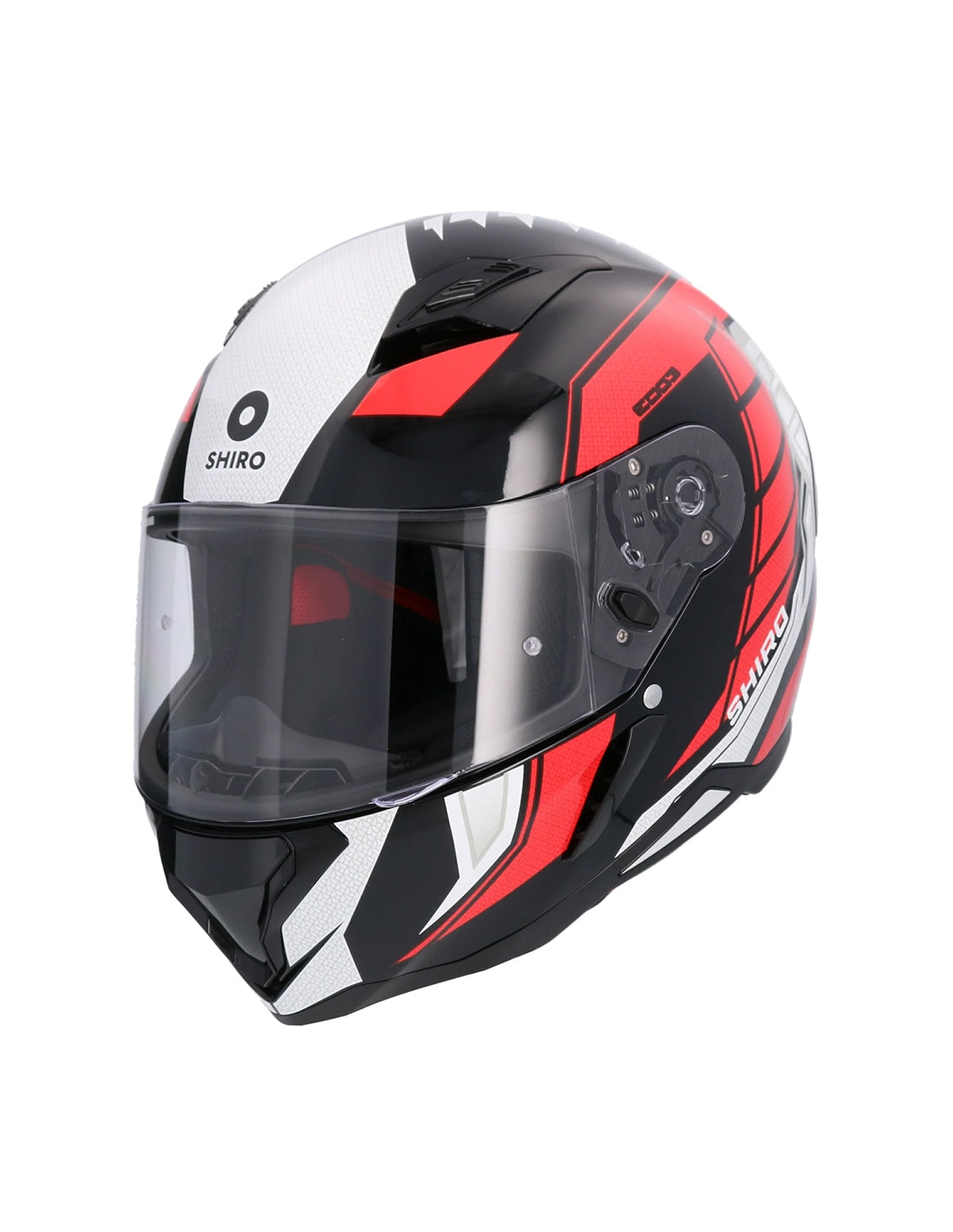 SHIRO CASCO  HUNTER SH-890 EDGE NEGRO_ROJO - SECURTEX MOTOR S.L (t/a MaximoMoto)