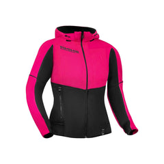 SHIMA Daybreaker Signore Felpa cappuccio zip Nero Rosa 