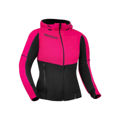 SHIMA Daybreaker Signore Felpa cappuccio zip Nero Rosa 