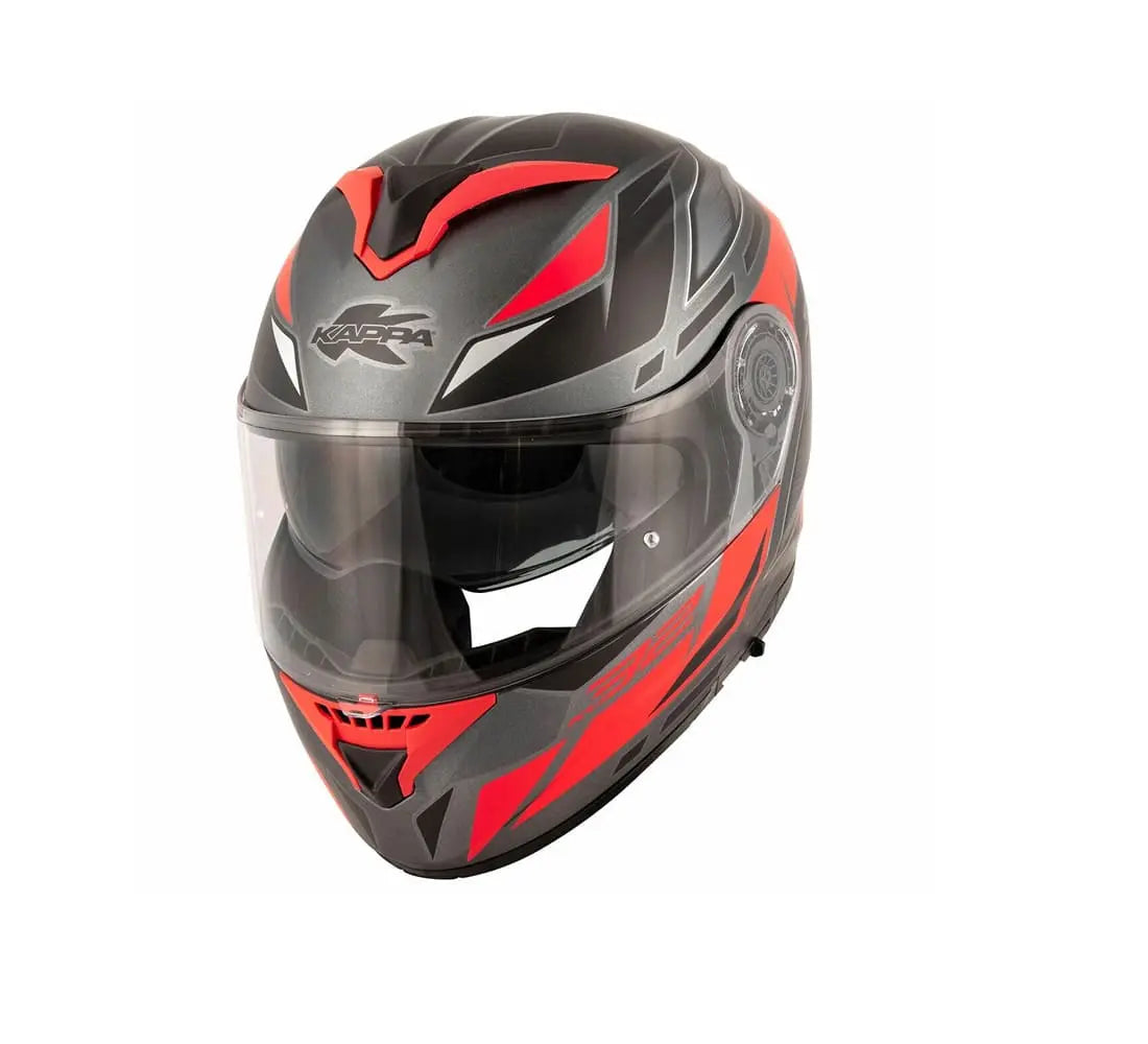 KAPPA KV32 TRONG Moto Flip Up Modulare Caschi Titanio Rosso