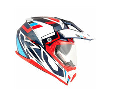 KAPPA KV30 EVO Moto Integrali Avventura Caschi Bianco Blu Rosso