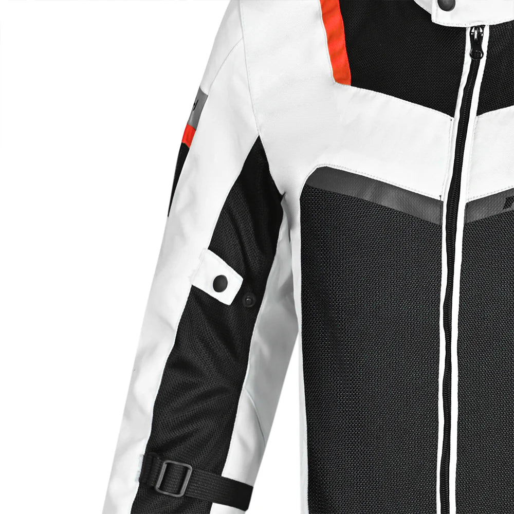 R-TECH SPIRAL MESH GIACCA MOTO UOMO IN TESSUTO NERO/BIANCO/GRIGIO/ROSSO 