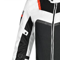 R-TECH SPIRAL MESH GIACCA MOTO UOMO IN TESSUTO NERO/BIANCO/GRIGIO/ROSSO 