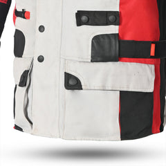 BELA CROSSROAD EXTREME WP GIACCA MOTO UOMO GRIGIO GHIACCIO ROSSO 