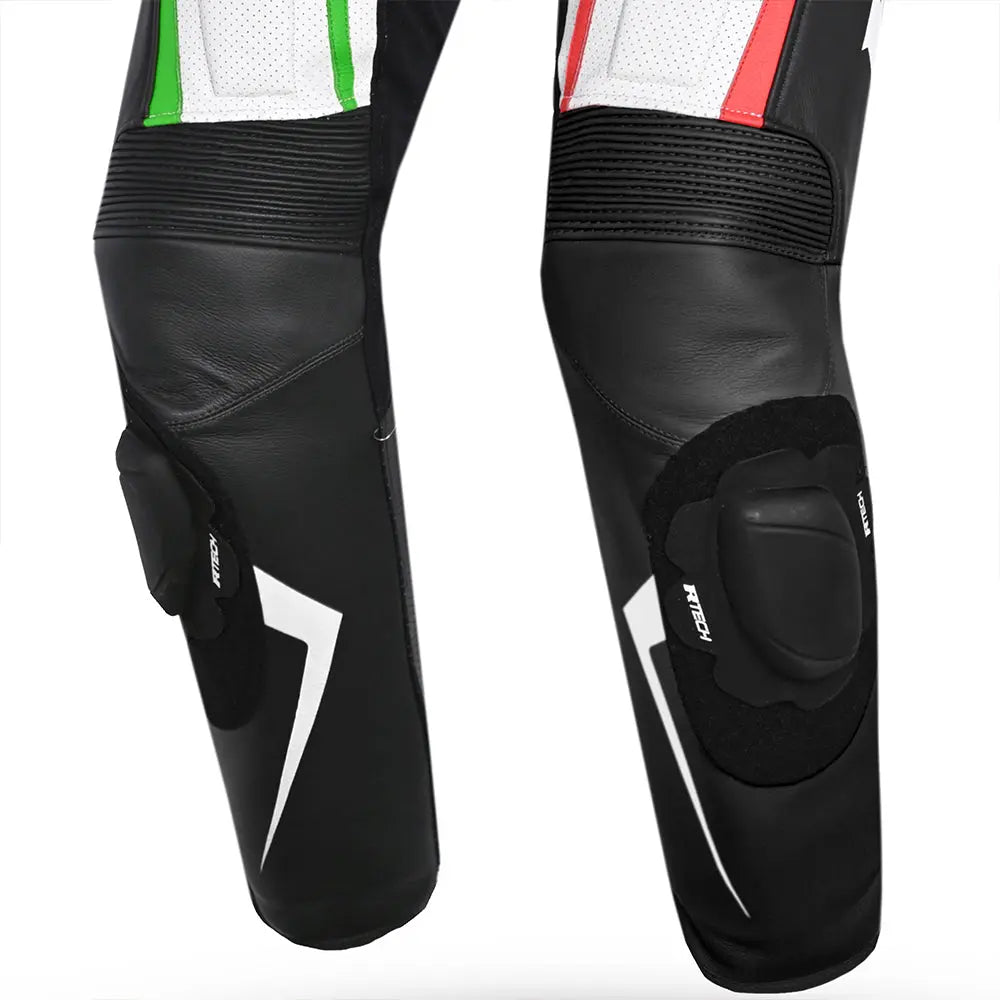 RTech Defender GP tute de moto Nero/ Blanco/ Rosso / verde 