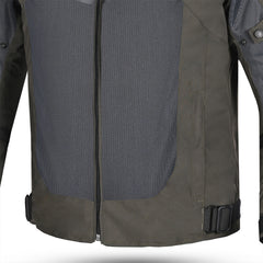 R-TECH SPIRAL MESH CHAQUETA DE MOTO DE HOMBRE TEXTIL  ARENA GRIS ROJO 