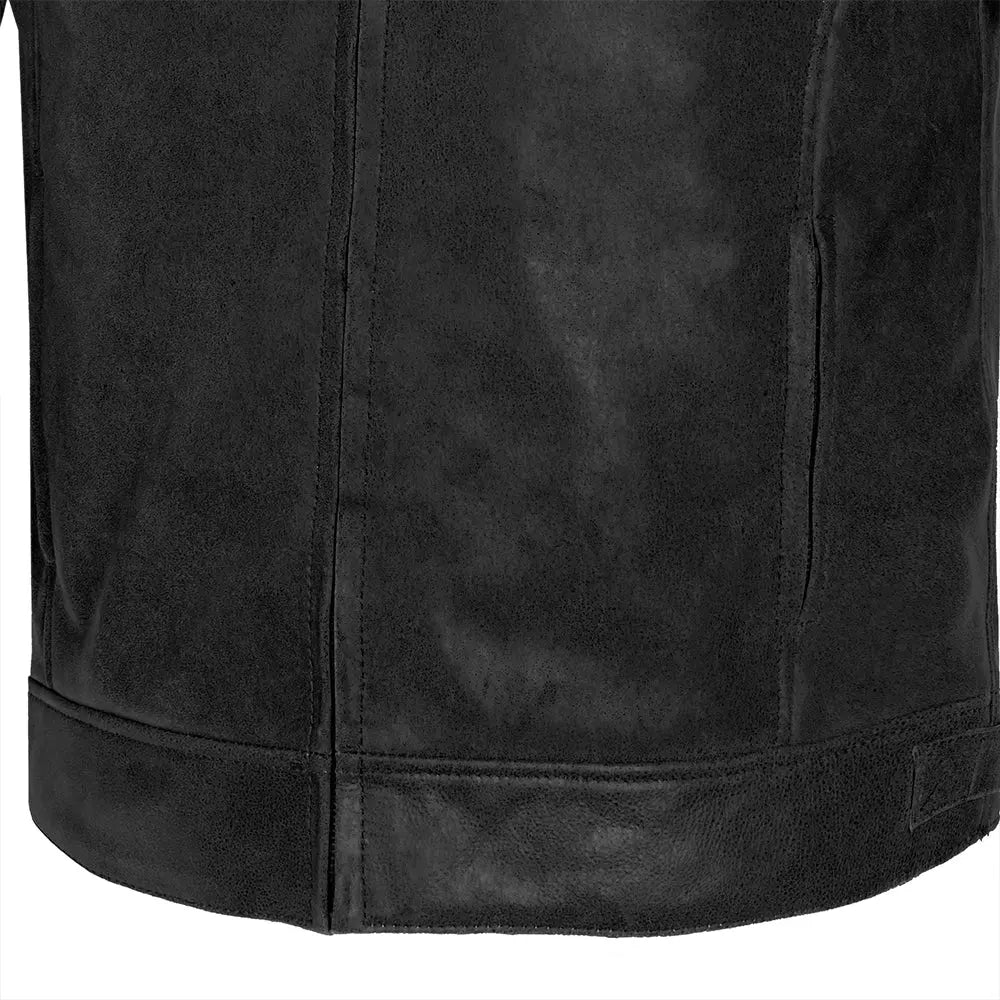 Bela Knight Hawk Giacca da moto in pelle marrone beige detail