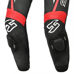 Shua Infinity Nero Rosso1PC Tute da Moto in Pelle Uomo legs