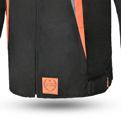 Bela Bradley Nero/Arancione Giacca Tessile da Moto Limited Edition back lower