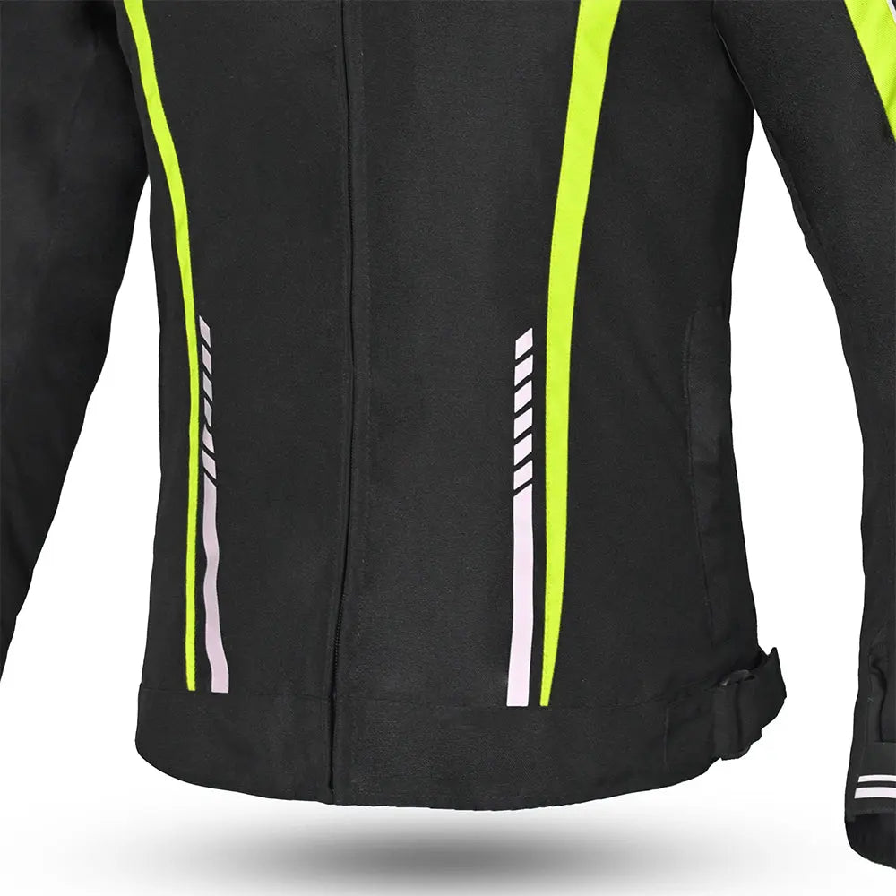 R-TECH - Giacca in tessuto Marshal Lady Nera/Giallo Fluo 
