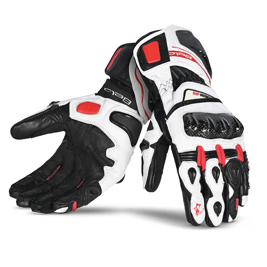 BELA Venom RS Guanti da corsa da uomo - Bianco / Nero / Rosso 