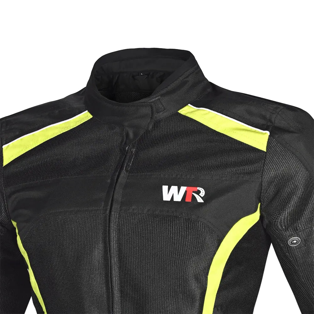 WTR - Mesh Blazer Donna  Giacca per moto  - Nero giallo  Flo 