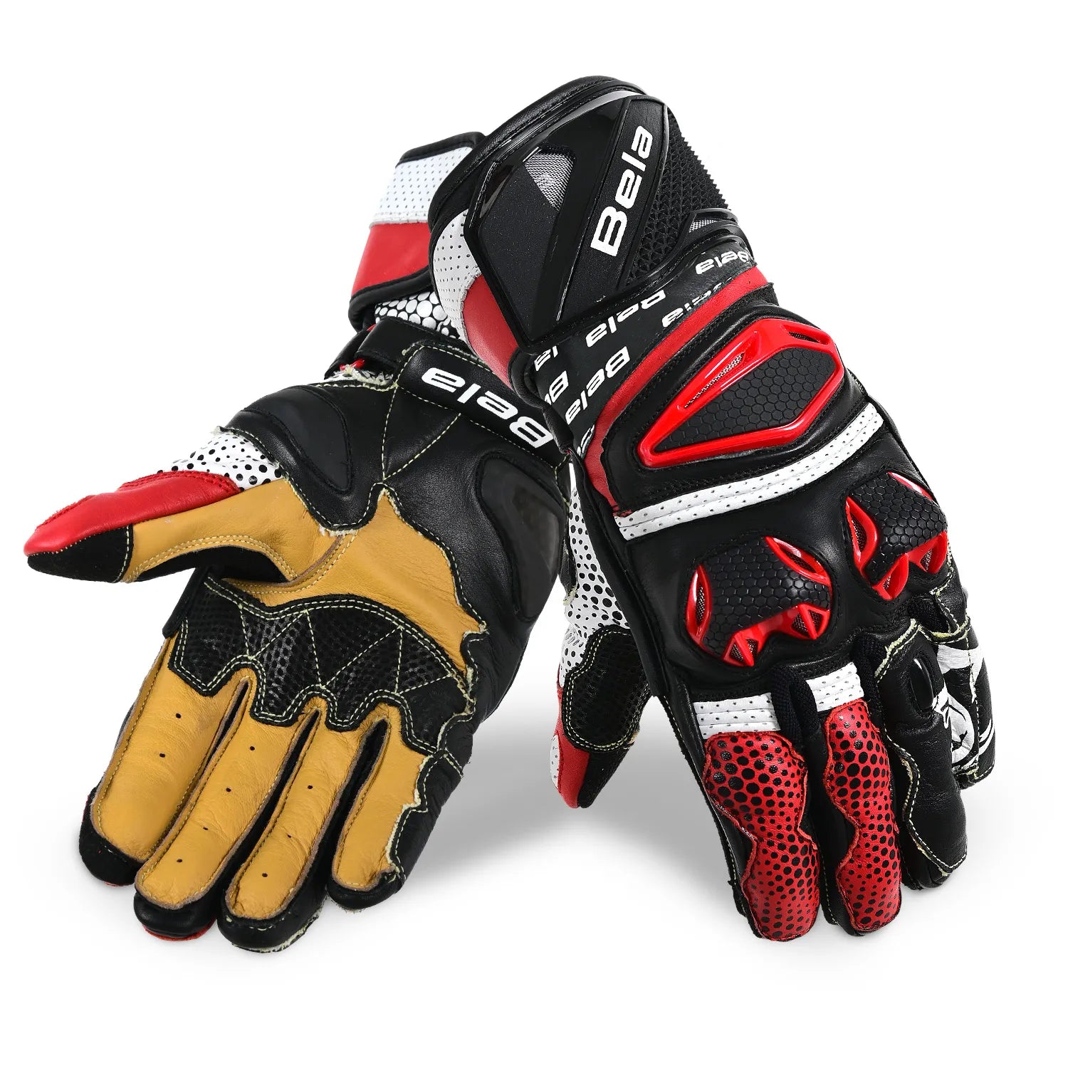 BELA EXTREME GUANTI NERO BIANCHI ROSSA 