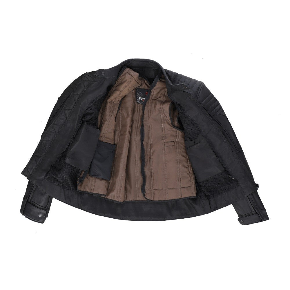 R-TECH - Chaqueta Piel Passion Negro - SECURTEX MOTOR S.L (t/a MaximoMoto)
