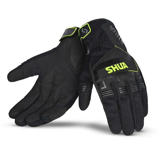 Shua - Sea Breeze Guantes Nero/F.Gialla 