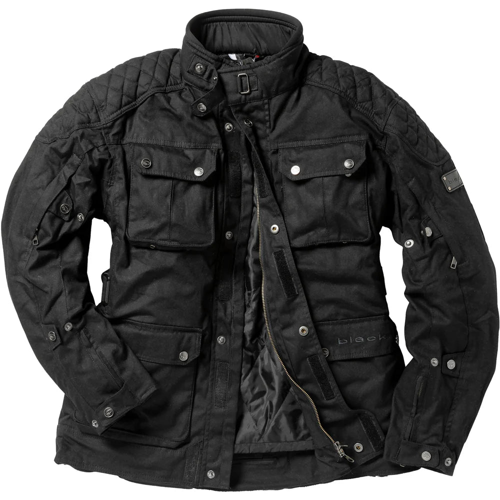 Bowland Wax Cotton Jacket Nero 
