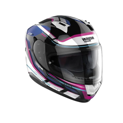 NOLAN N60-6 LANCER 065 Moto Integrali Caschi Nero Bianco Rosa 