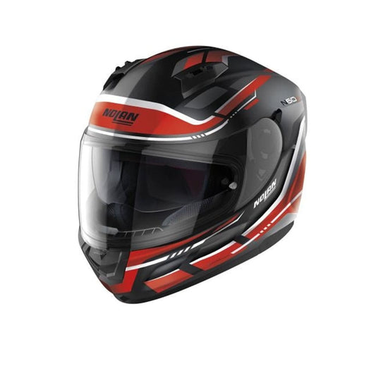 NOLAN N60-6 LANCER 062 MOTO INTEGRALI CASCHI NERO BIANCO ROSSO 