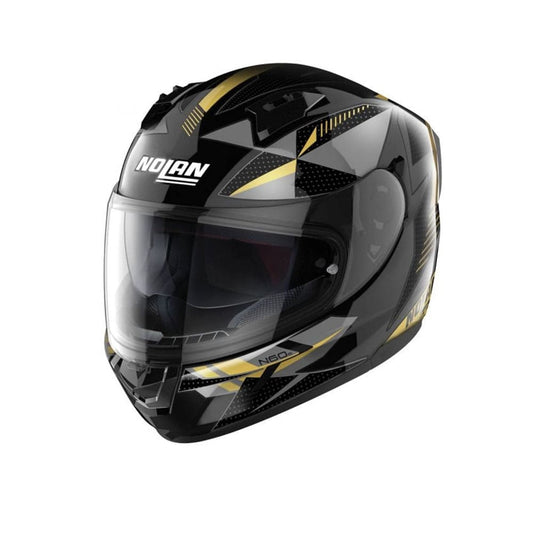 NOLAN N60-6 WIRING 075 Moto Integrali Caschi Nero Argento Oro