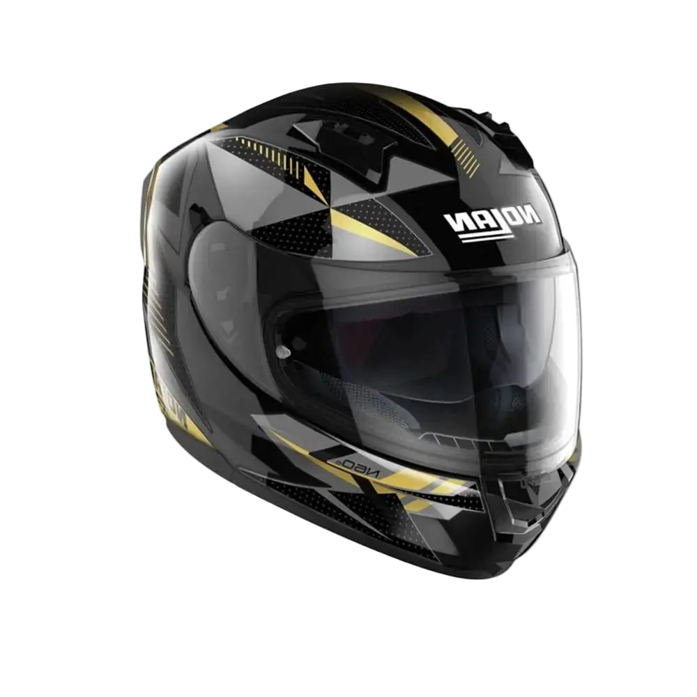 NOLAN N60-6 WIRING 075 Moto Integrali Caschi Nero Argento Oro 