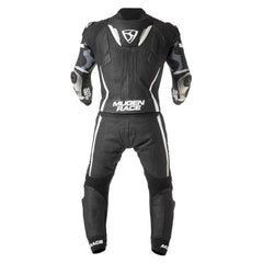 MUGENRACE MNR-1911 Tuta Pelle Due Pezzi Nero Bianco
