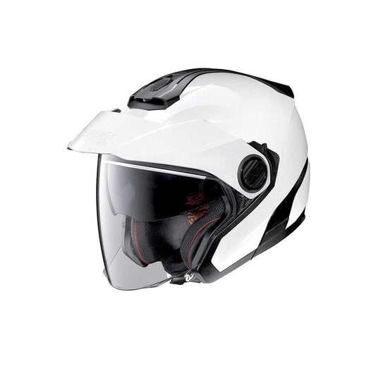 NOLAN N40-5 06 CLASSIC N-COM 005 Moto Jet Caschi Opaco Bianco Nero