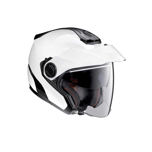 NOLAN N40-5 06 CLASSIC N-COM 005 Moto Jet Caschi Opaco Bianco Nero