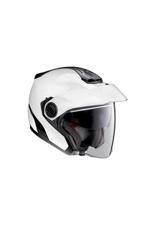 NOLAN N40-5 06 CLASSIC N-COM 005 Moto Jet Caschi Opaco Bianco Nero – Yamoto.it