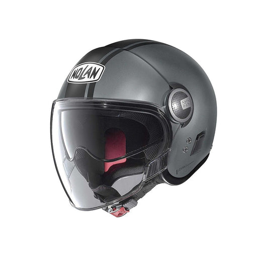 NOLAN N21 VISOR 06 DOLCE VIT093 Moto Jet Urbano Caschi Opaco Nero Grigio